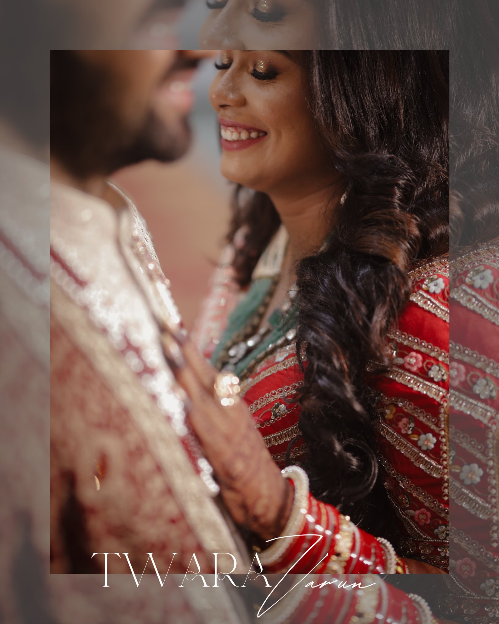 Bride Groom Candid Close-up